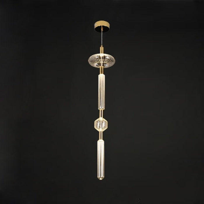 The Stainless Steel Clear Glass Ceiling Lamp