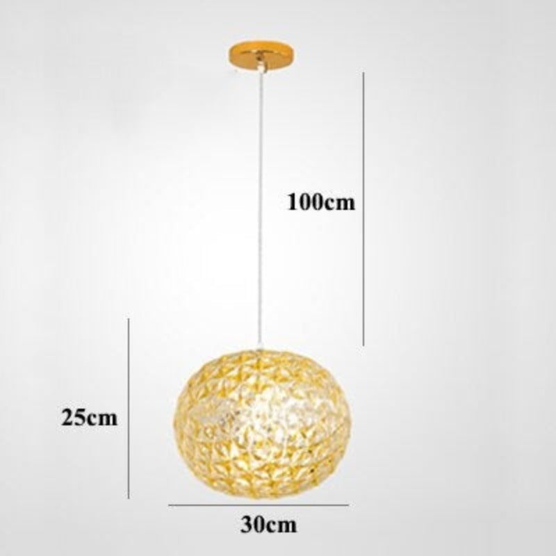 Acrylic Oval Ball Pendant Lamp