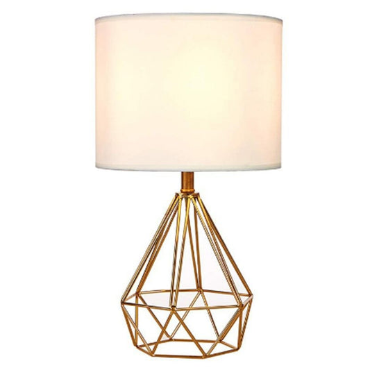 Modern Metal Hollow Diamond Table Lamp