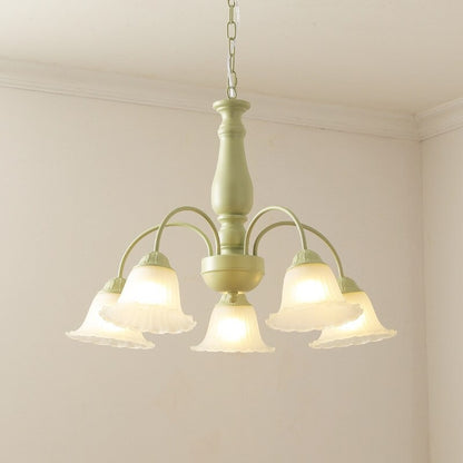 Retro Classic Painted Metal Chandelier Lamp