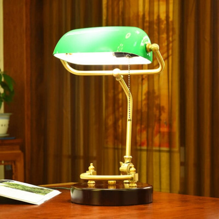 American Retro Solid Wood Desk Lamp