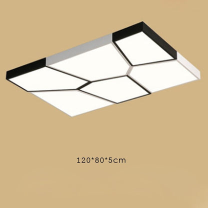 Creative Geometric Black And White Ceiling Lamp