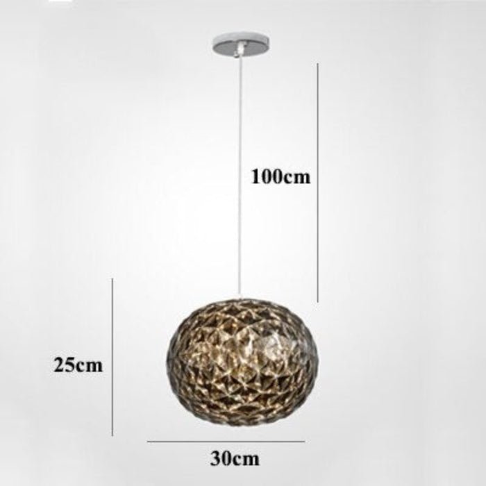 Acrylic Oval Ball Pendant Lamp