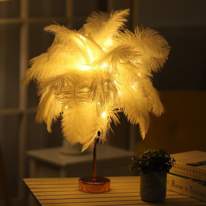 White Palm Feathery Original Tree Lights