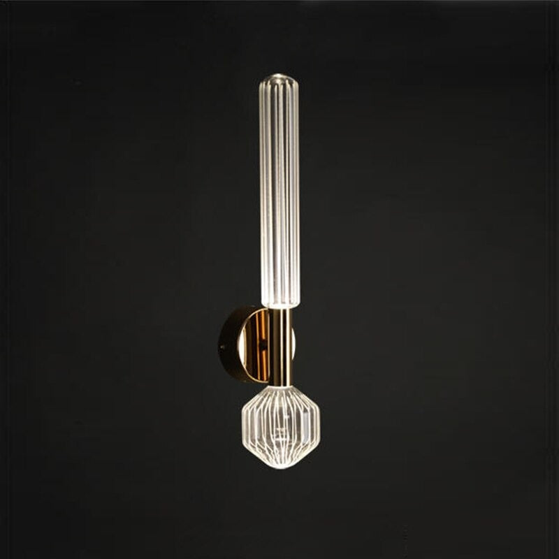 The Stainless Steel Clear Glass Ceiling Lamp