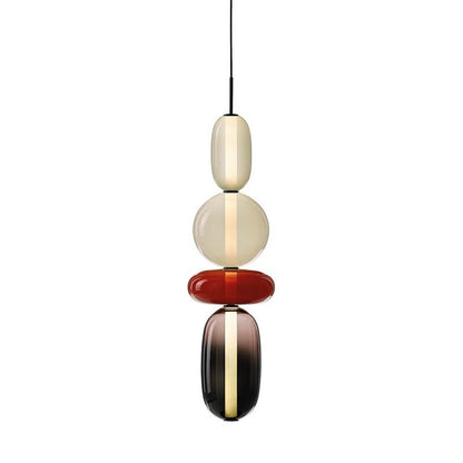 Nordic Art Stained Glass Ball Combination Pendant Lamp