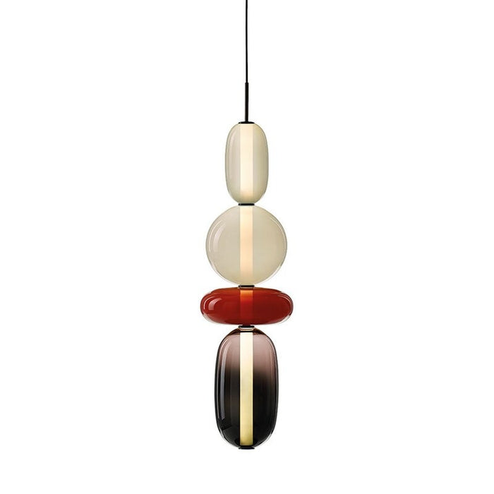 Nordic Art Stained Glass Ball Combination Pendant Lamp