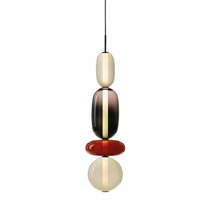 Nordic Art Stained Glass Ball Combination Pendant Lamp