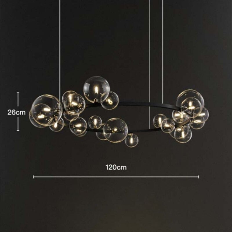 Magic Bean Transparent Glass Ball Bubble Chandelier