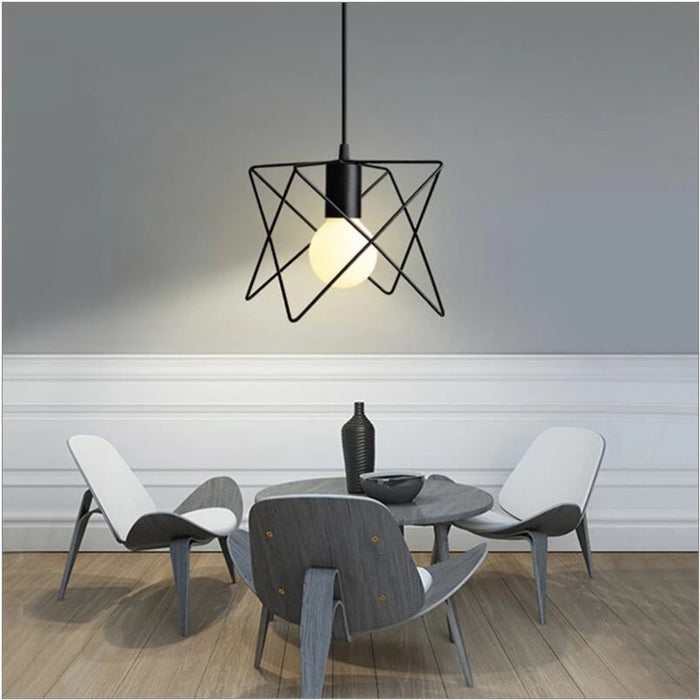 Simple Creative Iron Butterfly Pendant Lamp