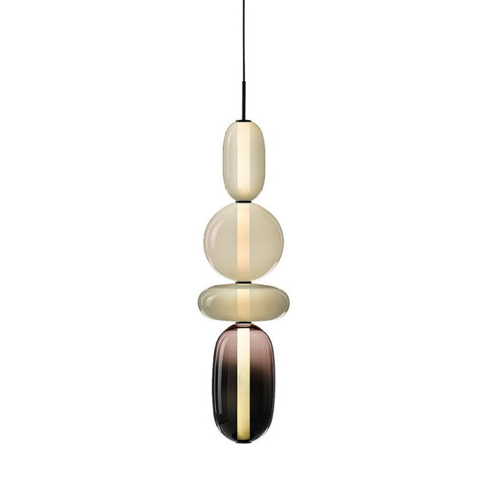 Nordic Art Stained Glass Ball Combination Pendant Lamp