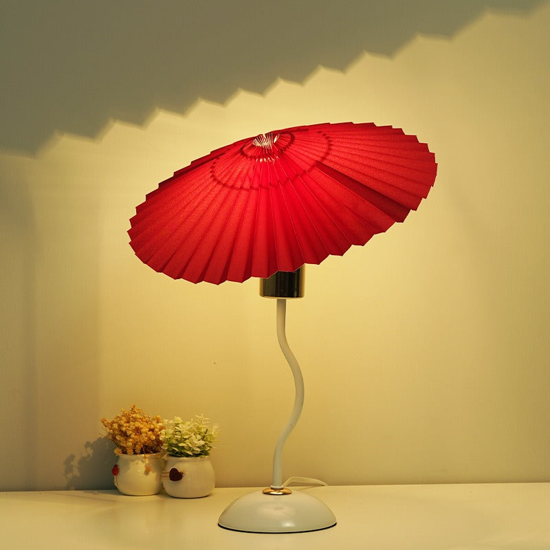 Umbrella Pleated Table Lamp USB Remote Control