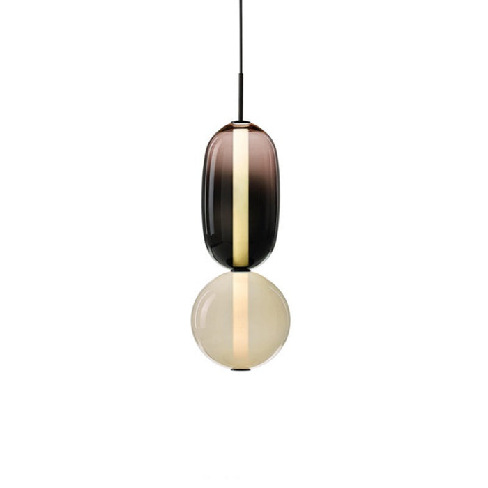 Stained Glass Ball Design Pendant Light