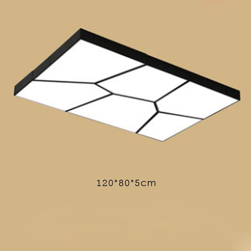 Creative Geometric Black And White Ceiling Lamp