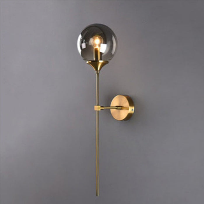 Golden Paint Metal Single Head Wall Lamp