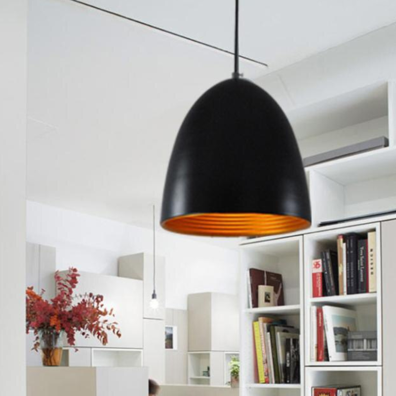 Aluminum Half Round Brief LED Pendant Light