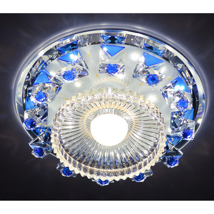Modern Palette Circle Led Crystal Ceiling Lamp