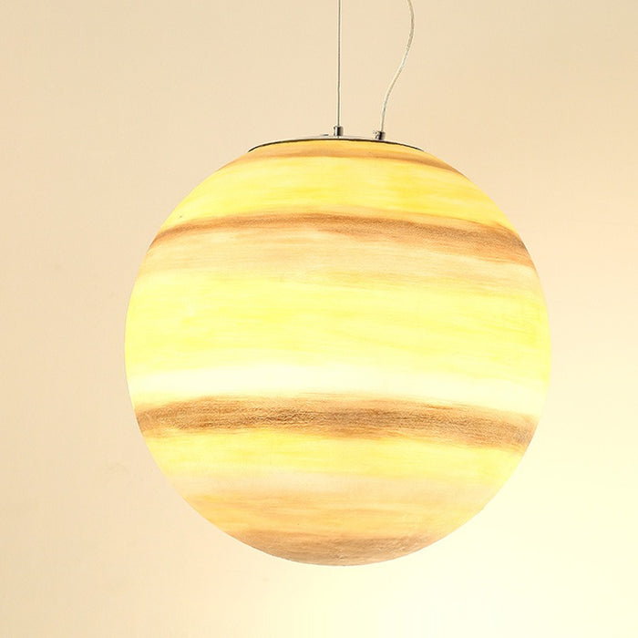 Planet Shaped Pendant Light Fixture