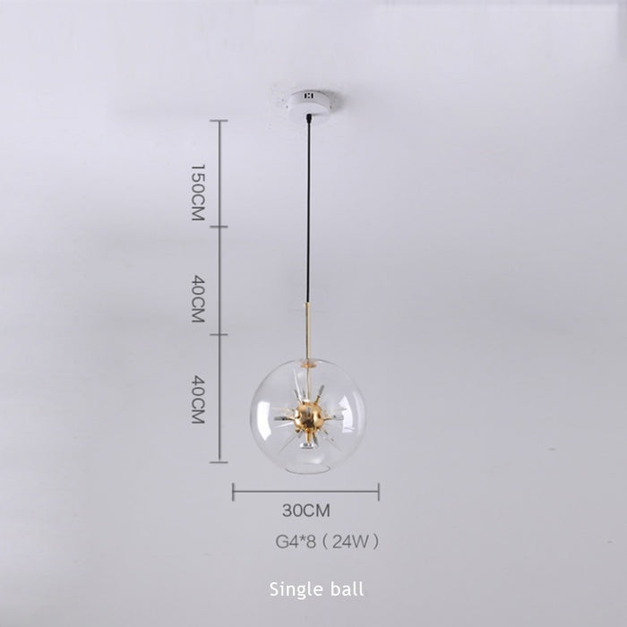 Nordic Creative Clear Glass Bubble Ball Lamp