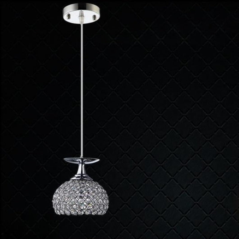 Luxury LED Chrome Crystal Pendant Lamp