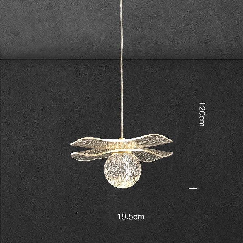 Modern Crystal Acrylic Ball LED Pendant Lamp