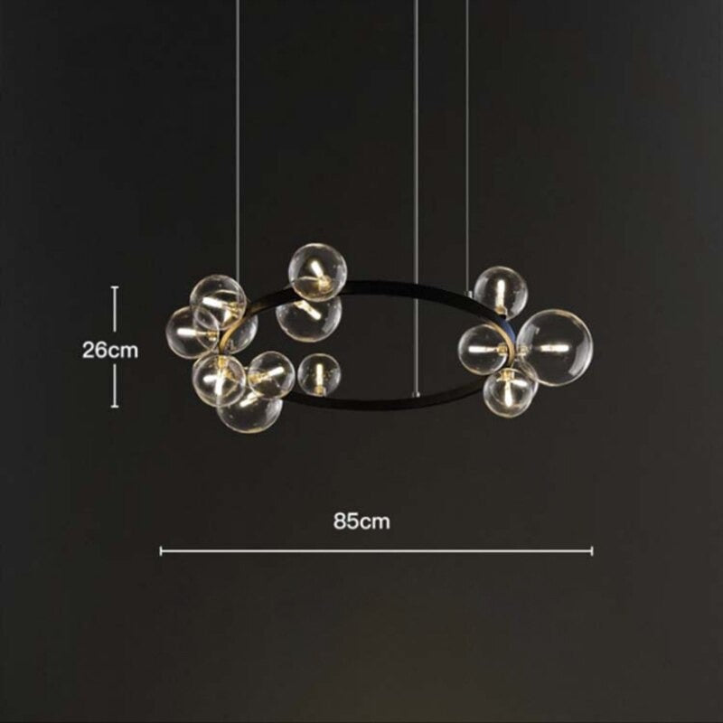 Magic Bean Transparent Glass Ball Bubble Chandelier