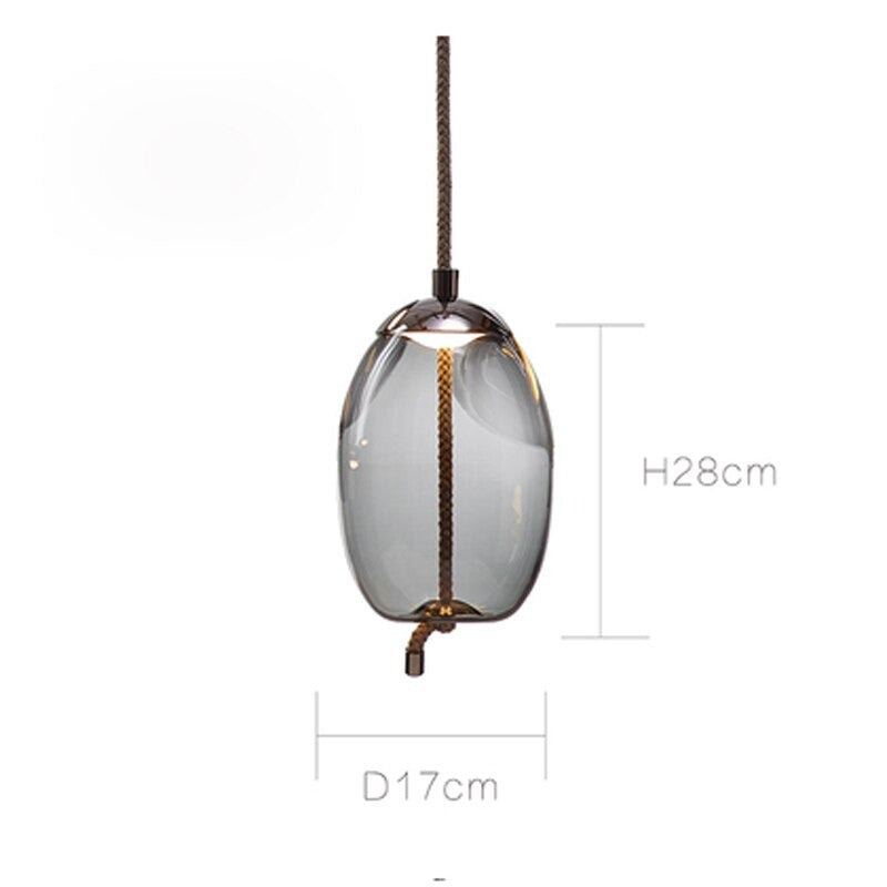 Nordic Design Glass Single Pendant Lamp