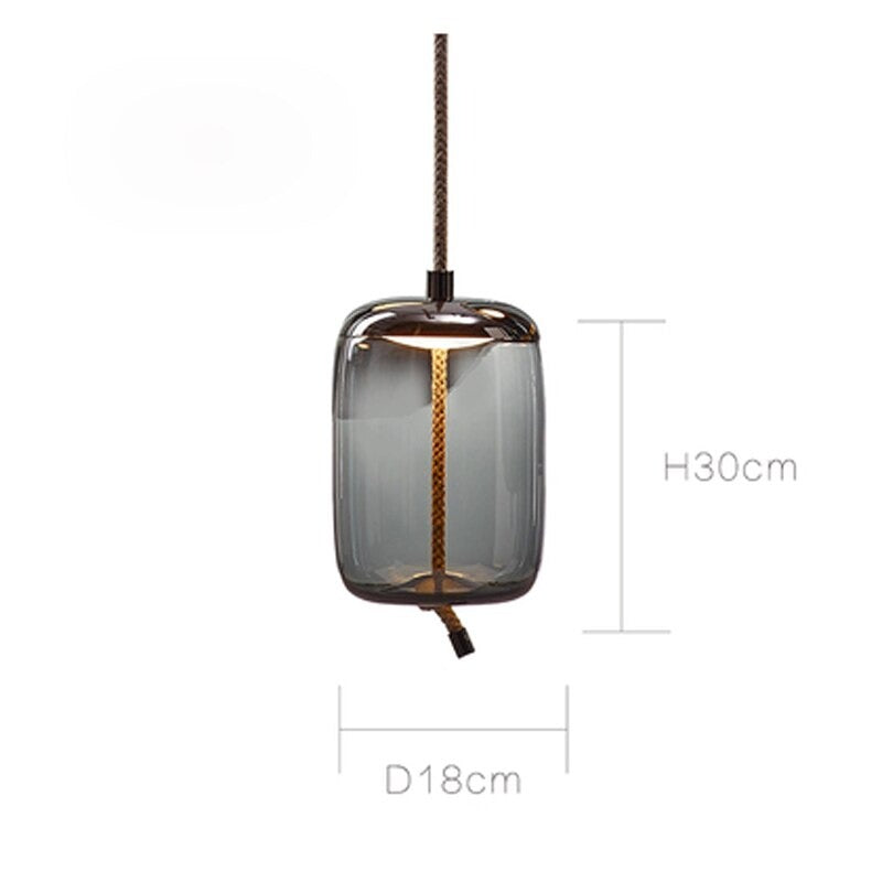 Nordic Design Glass Single Pendant Lamp