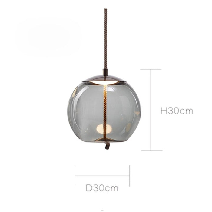 Nordic Design Glass Single Glass Single Pendant Lamp