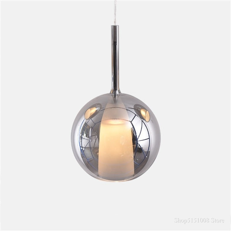 Nordic Creative Bubble Double-Glazed Single Head Pendant Lamp