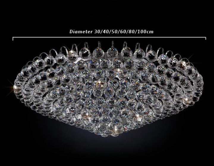Minimalist K9 Crystal LED Ceiling Lamp