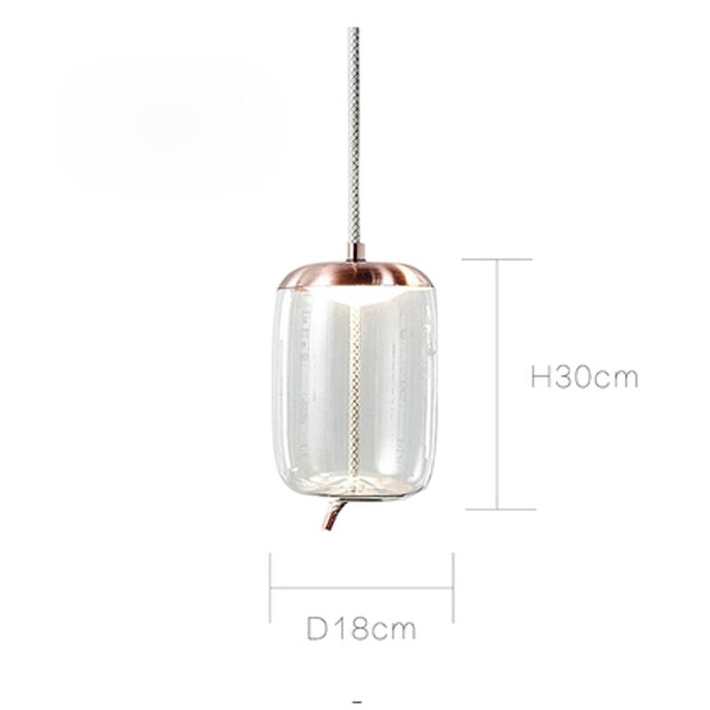 Nordic Design Glass Single Pendant Lamp