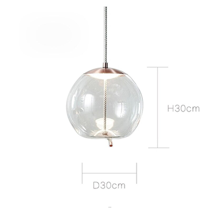 Nordic Design Glass Single Pendant Lamp