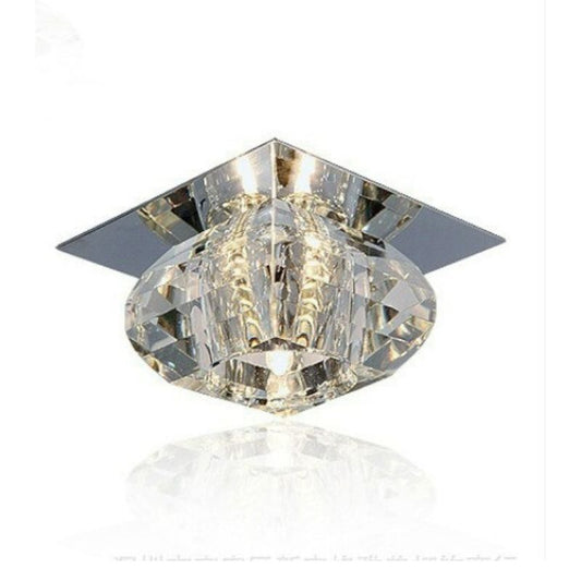 Square Crystal Decorative Ceiling Light Fixture