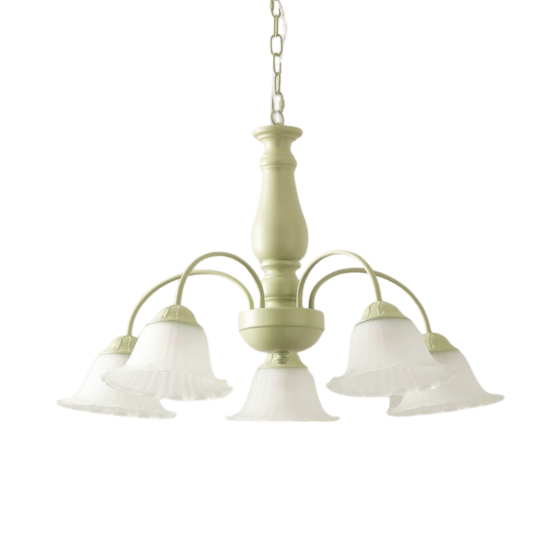 Retro Classic Painted Metal Chandelier Lamp