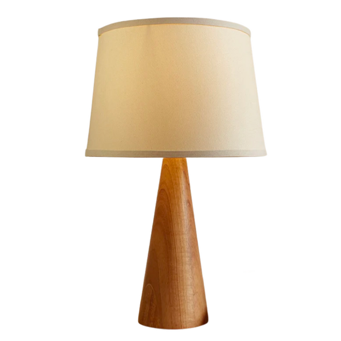 The Rubber Wood E27 Desk Lamp
