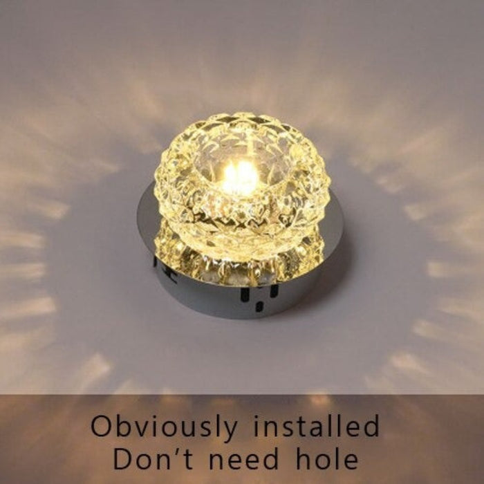 Modern LED Crystal Embedded Ceiling Lamp