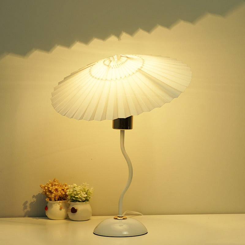 Umbrella Pleated Table Lamp USB Remote Control