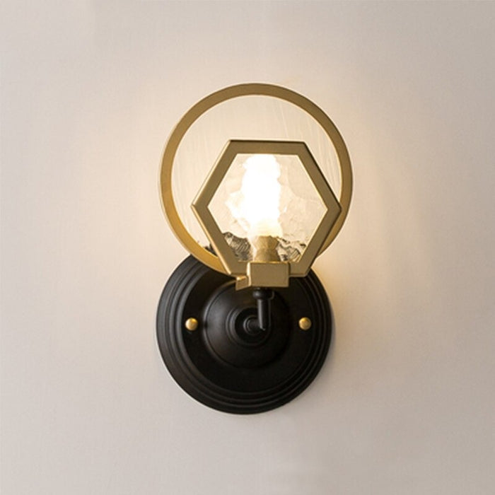 Simple Double Head Glass Wall Lamp