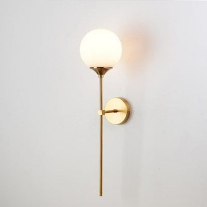 Golden Paint Metal Single Head Wall Lamp