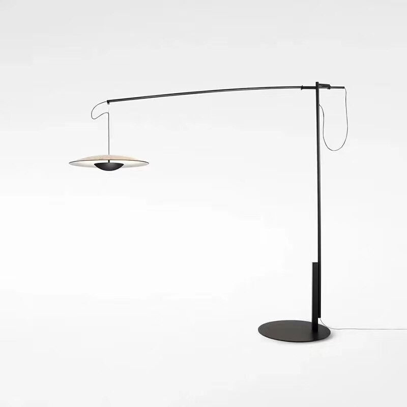 Minimalist Metal Flying Saucer Floor Lamp