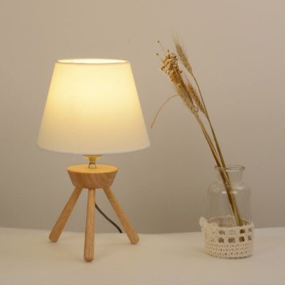 Creative Wood Fabric Decor Table Lamp