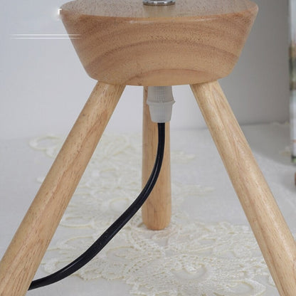 Creative Wood Fabric Decor Table Lamp