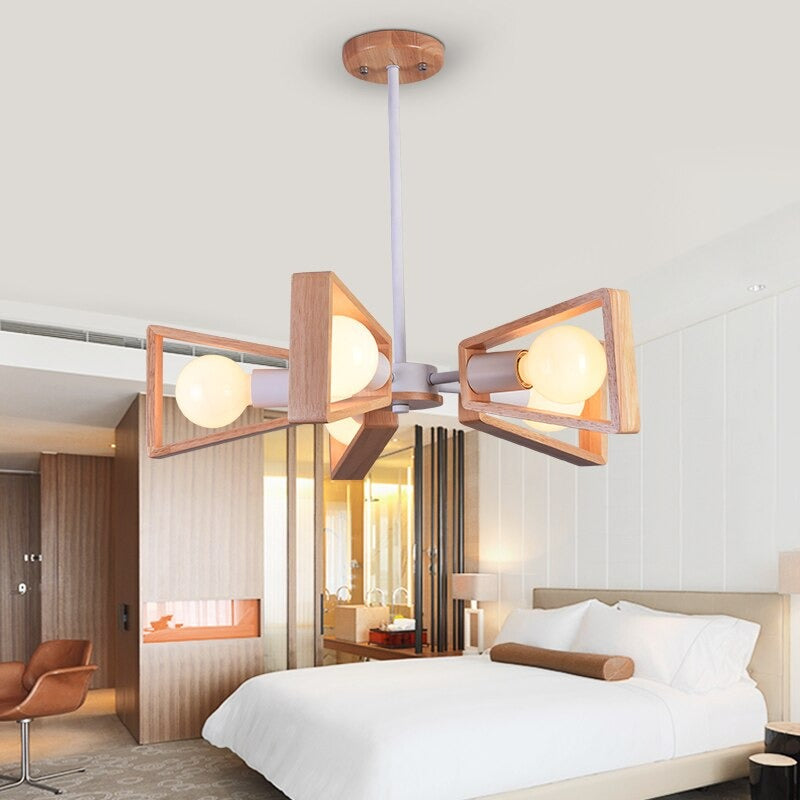 Nordic Wooden LED Pendant Light