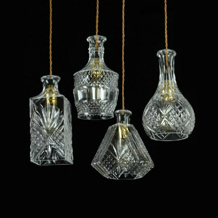 Glass Bottle Design Pendant Lamp