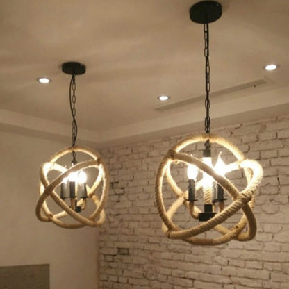 European Retro Rope Chandelier