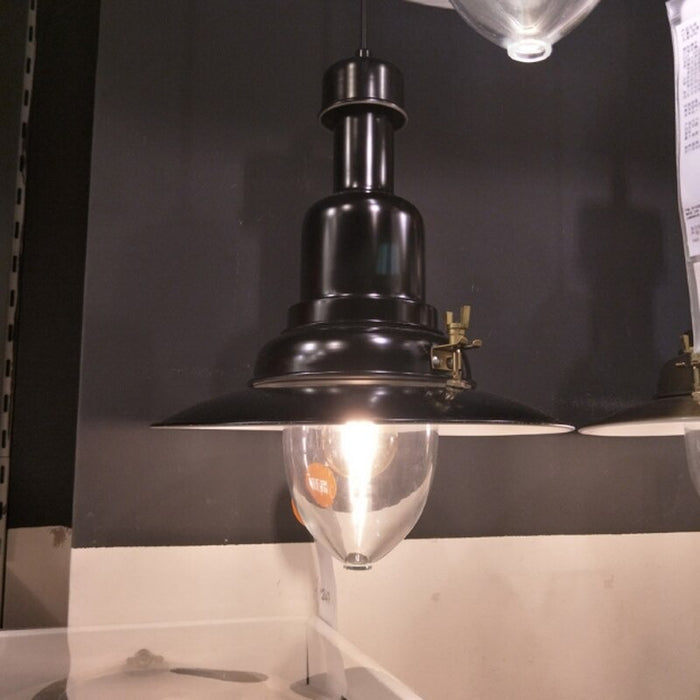 Retro Wrought Iron Single Head LED Pendant Lamp