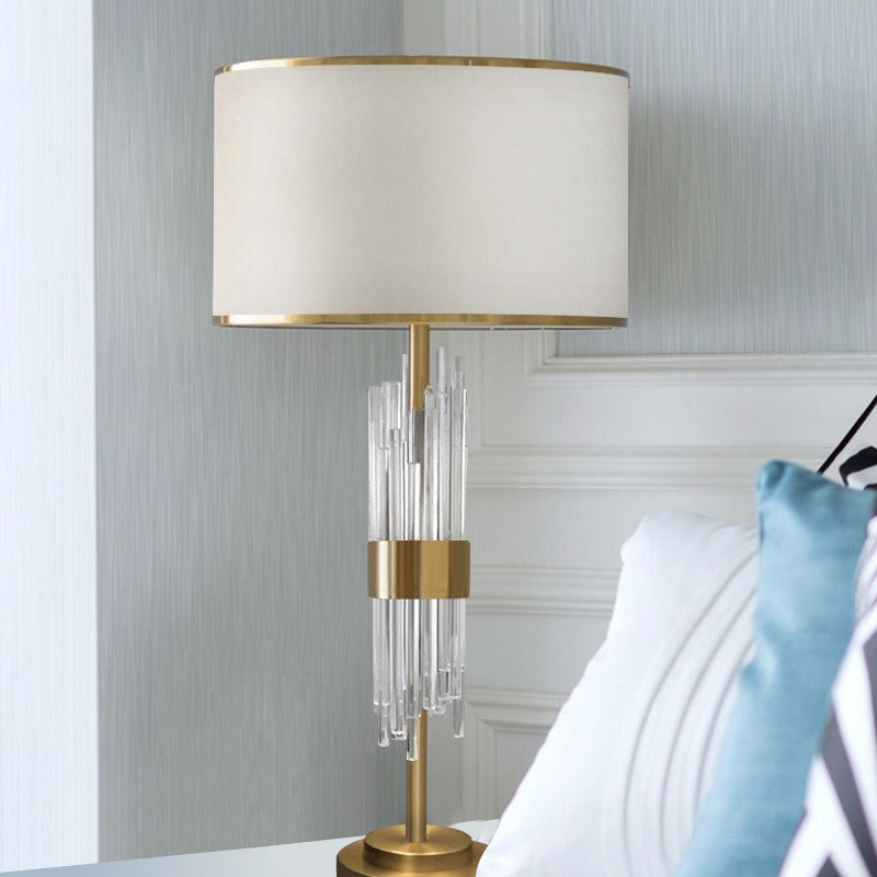 Transparent Glass Crystal Design Table Lamp