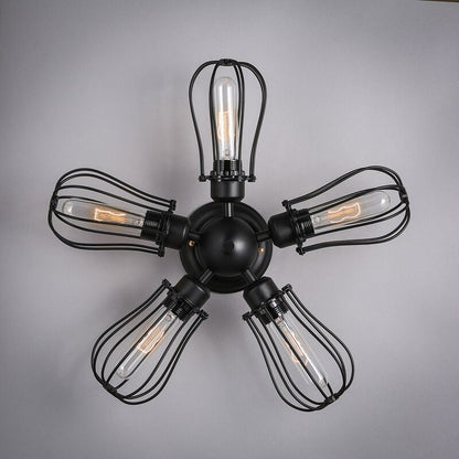 Vintage Black Ceiling Multi Bulb Holder