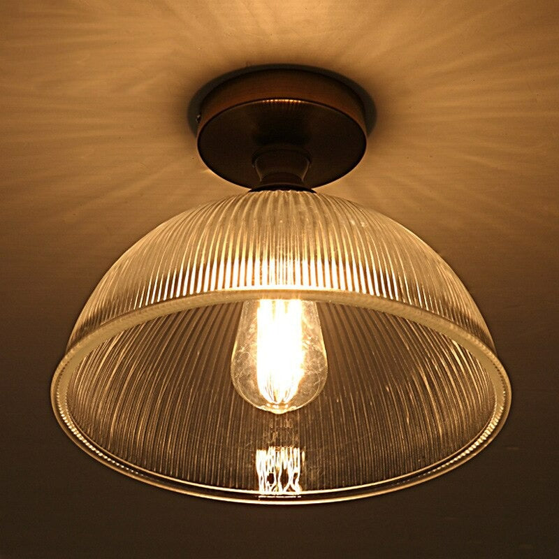 Glass Bowl Style Ceiling Lamp Fixture